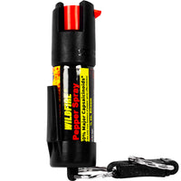 Thumbnail for Wildfire 1.4% MC 1/2 Oz Pepper Spray Belt Clip And Quick Release Keychain