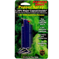 Thumbnail for Pepper Shot 1.2% MC 1/2 Oz Pepper Spray Hard Case Belt Clip And Quick Release Keychain