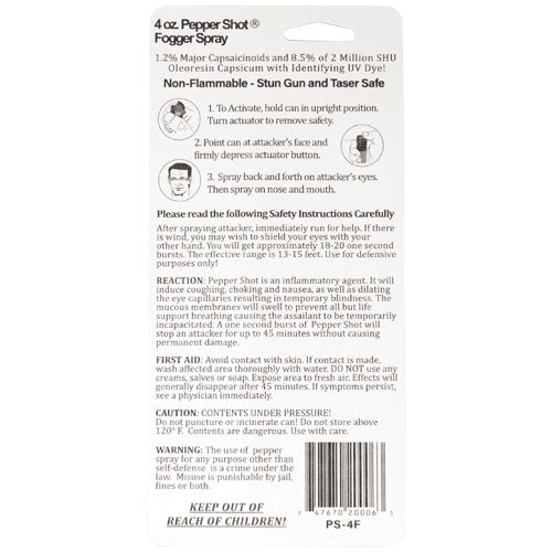 Pepper Shot 1.2% MC Pepper Spray