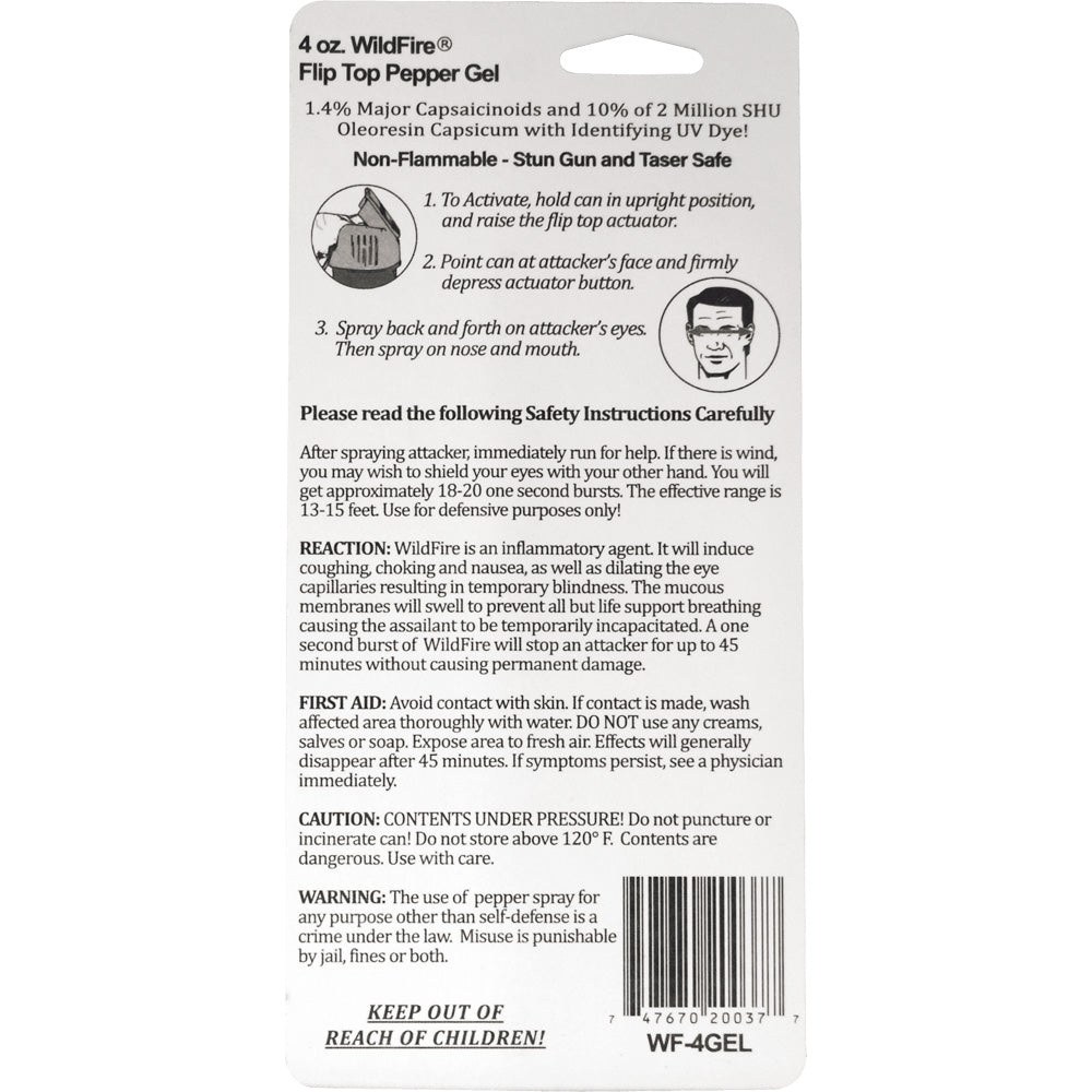 Wildfire 1.4% MC 4 Oz Sticky Pepper Gel
