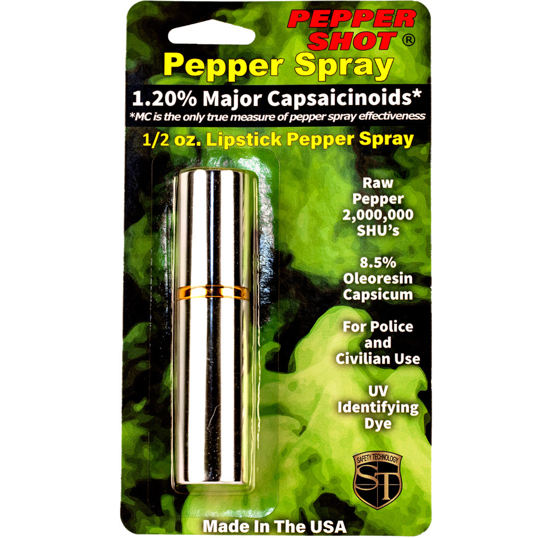 Pepper Shot 1.2% MC 1/2 Oz Lipstick Pepper Spray
