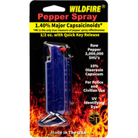 Thumbnail for Wildfire 1.4% MC 1/2 Oz Pepper Spray Hard Case With Quick Release Keychain