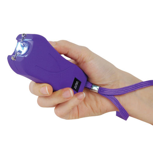 Rechargeable Runt 80,000,000 Volt Stun Gun With Flashlight And Wrist Strap Disable Pin
