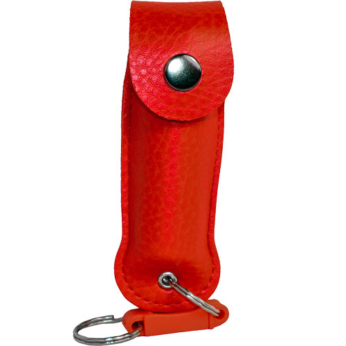 Wildfire 1.4% MC 1/2 Oz Pepper Spray Leatherette Holster And Quick Release Keychain Red