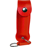 Thumbnail for Wildfire 1.4% MC 1/2 Oz Pepper Spray Leatherette Holster And Quick Release Keychain Red