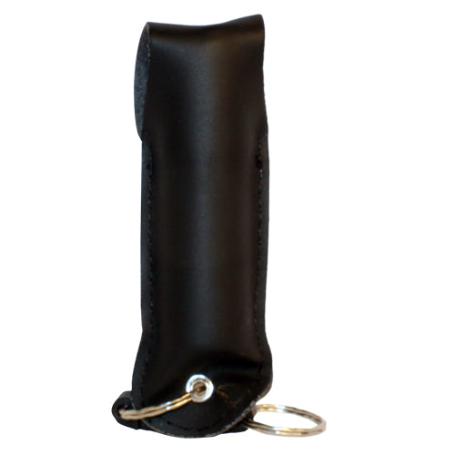 Pepper Shot 1.2% MC 1/2 Oz Pepper Spray Leatherette Holster And Quick Release Keychain