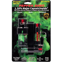 Thumbnail for Pepper Shot 1.2% MC Tri-Pack Pepper Spray