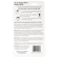 Thumbnail for Pepper Shot 1.2% MC 1/2 Oz Pepper Spray Leatherette Holster And Quick Release Keychain