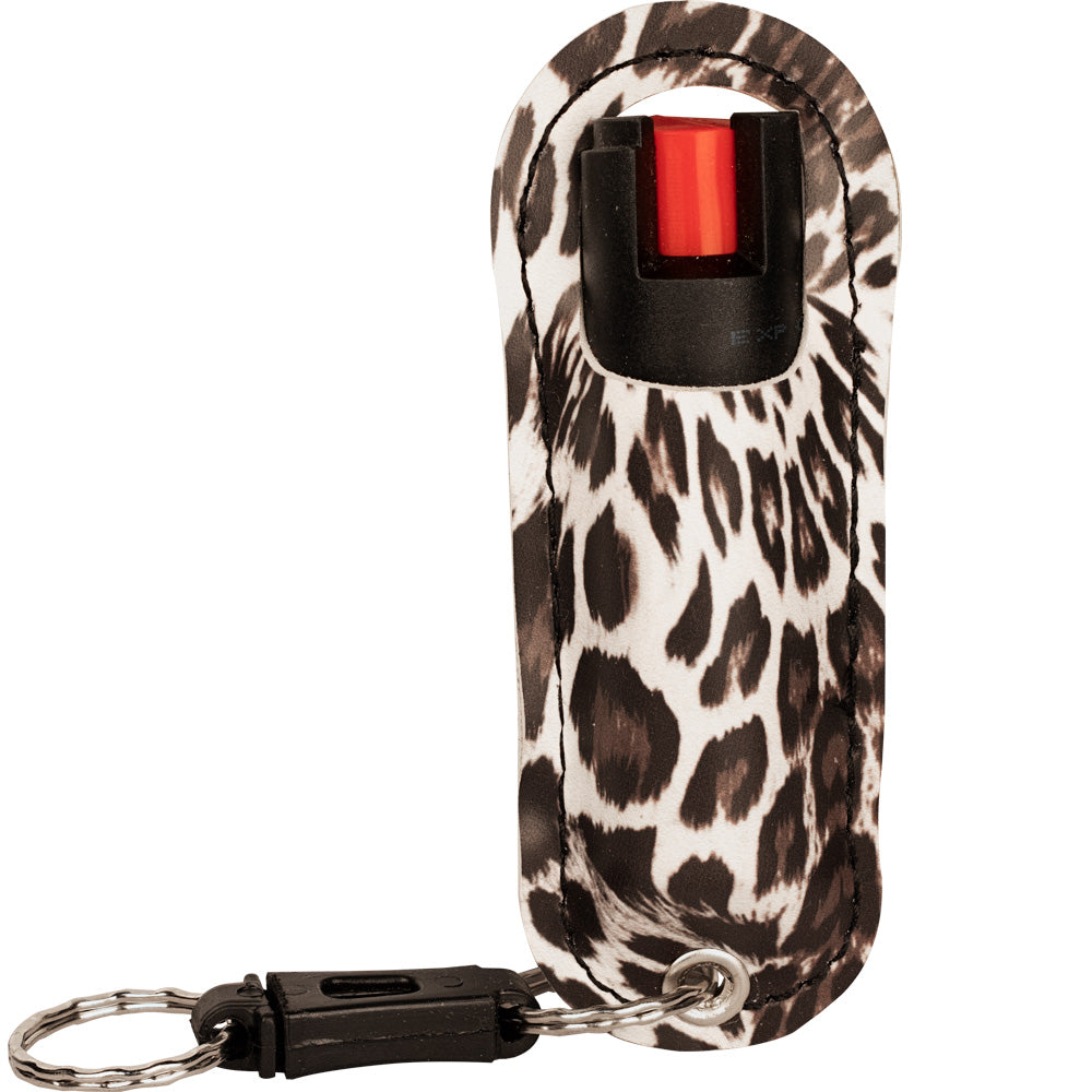Pepper Shot 1.2% MC 1/2 Oz Halo Holster Leopard
