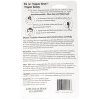 Thumbnail for Pepper Shot 1.2% MC  1/2 Oz  Pepper Spray Belt Clip And Quick Release Keychain