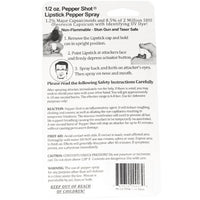 Thumbnail for Pepper Shot 1.2% MC 1/2 Oz Lipstick Pepper Spray