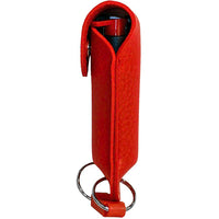 Thumbnail for Wildfire 1.4% MC 1/2 Oz Pepper Spray Leatherette Holster And Quick Release Keychain Red