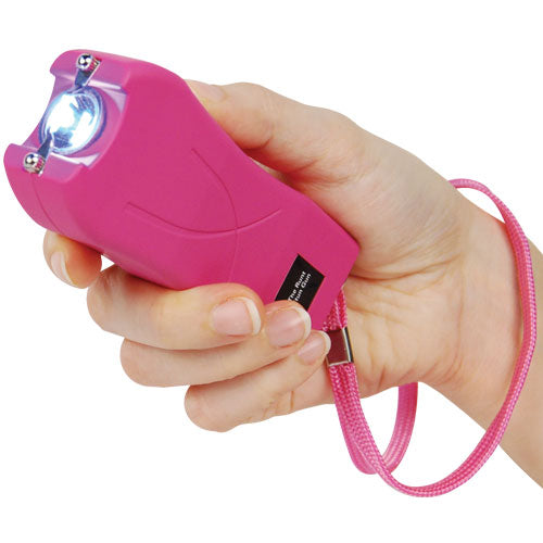 Rechargeable Runt 80,000,000 Volt Stun Gun With Flashlight And Wrist Strap Disable Pin
