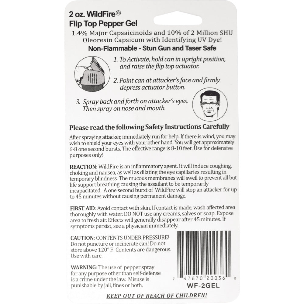 Wildfire 1.4% MC 2 Oz Sticky Pepper Gel