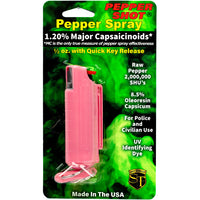 Thumbnail for Pepper Shot 1.2% MC 1/2 Oz Pepper Spray Hard Case Belt Clip And Quick Release Keychain
