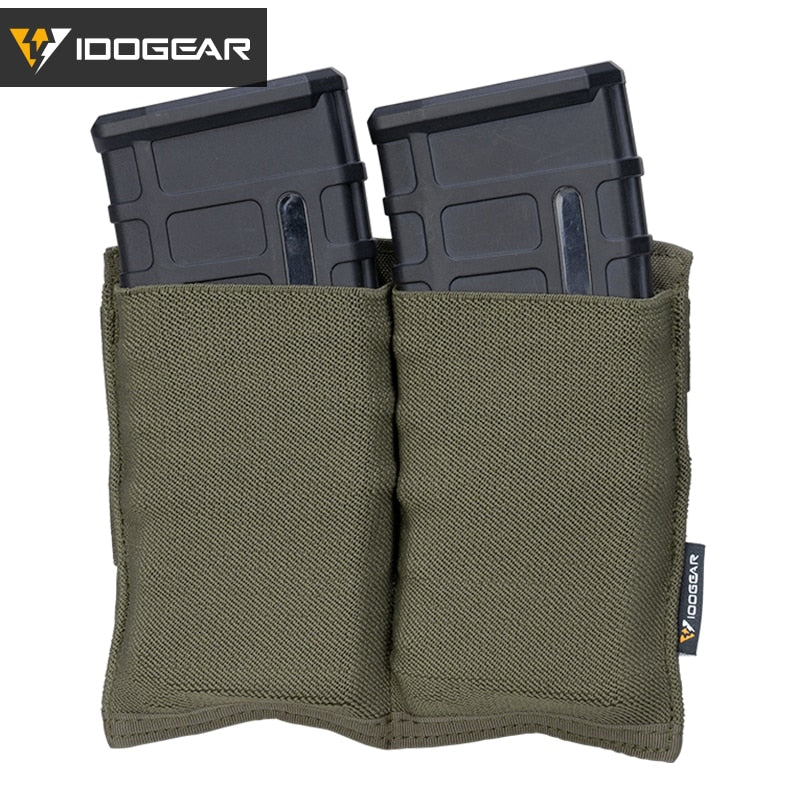 Tactical 5.56 Magazine Fast Draw Double Open Top MOLLE Pouch