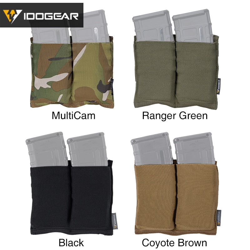 Tactical 5.56 Magazine Fast Draw Double Open Top MOLLE Pouch