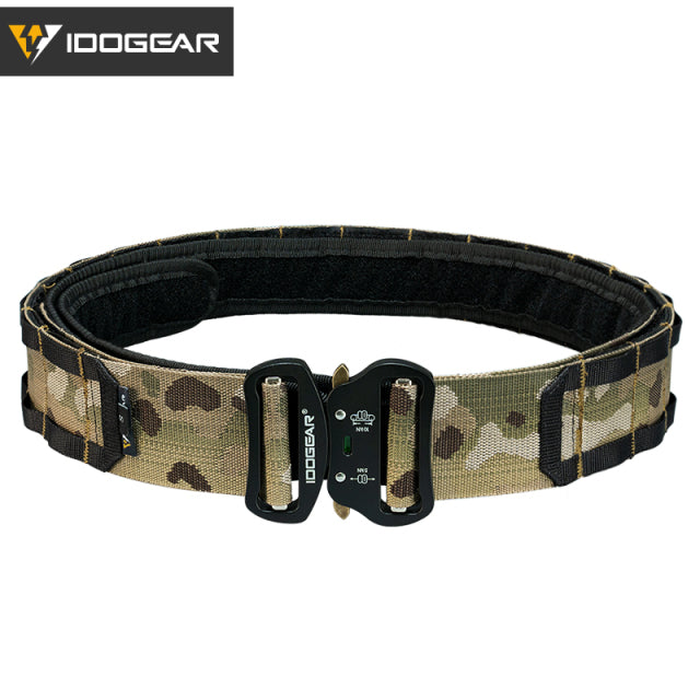 Two-in-One Tactical 2 Inch MOLLE Combat Belt With Quick Release Buckle