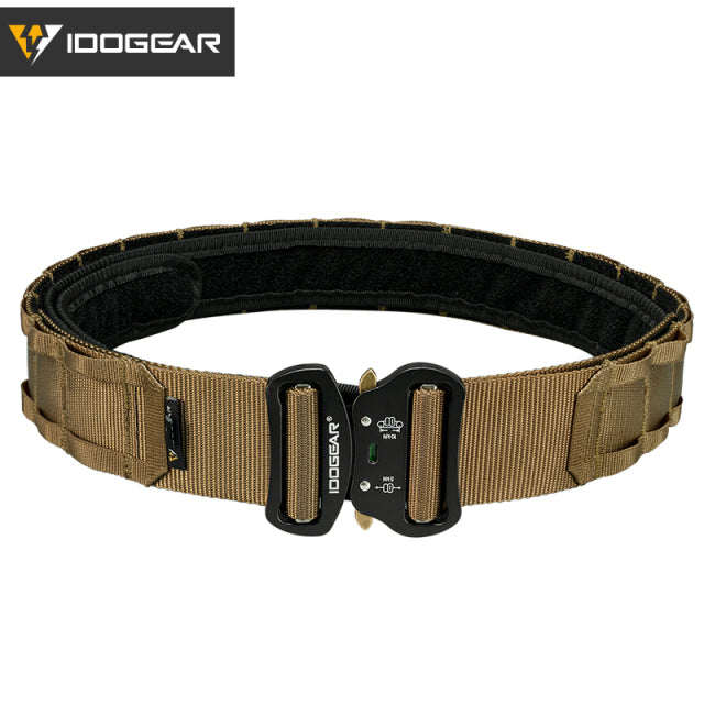 Two-in-One Tactical 2 Inch MOLLE Combat Belt With Quick Release Buckle