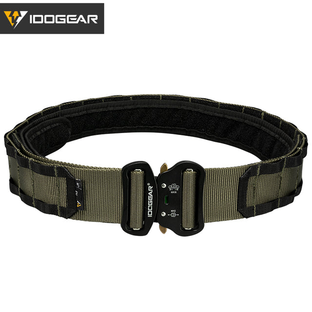 Two-in-One Tactical 2 Inch MOLLE Combat Belt With Quick Release Buckle