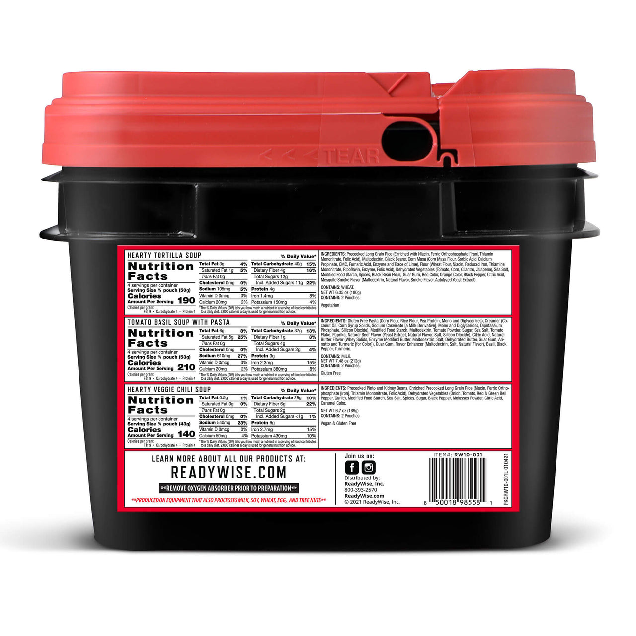 48 Serving Emergency Soup Grab and Go Bucket (Available in March)