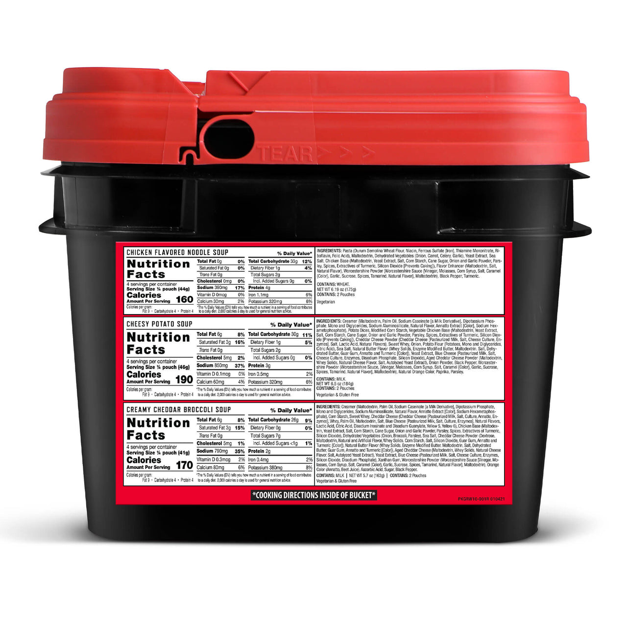 48 Serving Emergency Soup Grab and Go Bucket (Available in March)