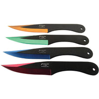 Thumbnail for 4 Piece Throwing Knife Assorted, Blue, Red, Gold, Green Color