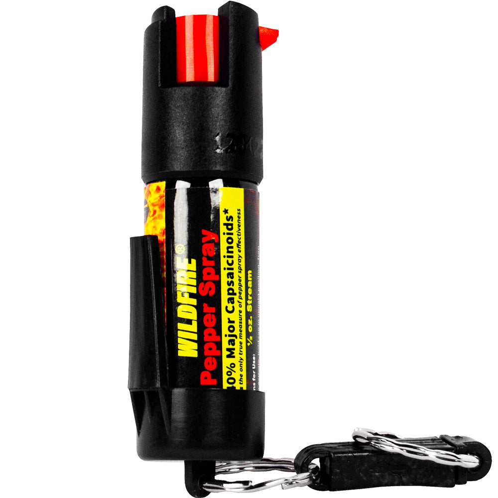 Wildfire 1.4% MC 1/2 Oz Pepper Spray Belt Clip And Quick Release Keychain