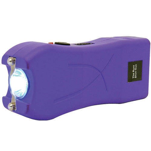 Rechargeable Runt 80,000,000 Volt Stun Gun With Flashlight And Wrist Strap Disable Pin