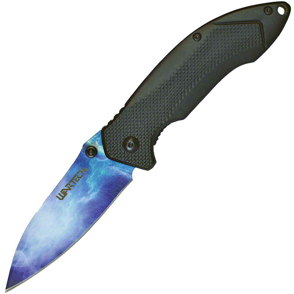 Assisted Open Pocket Knife Galaxy Design