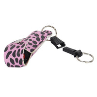 Thumbnail for Wildfire 1.4% MC 1/2 Oz Pepper Spray Fashion Leatherette Holster And Quick Release Keychain Cheetah