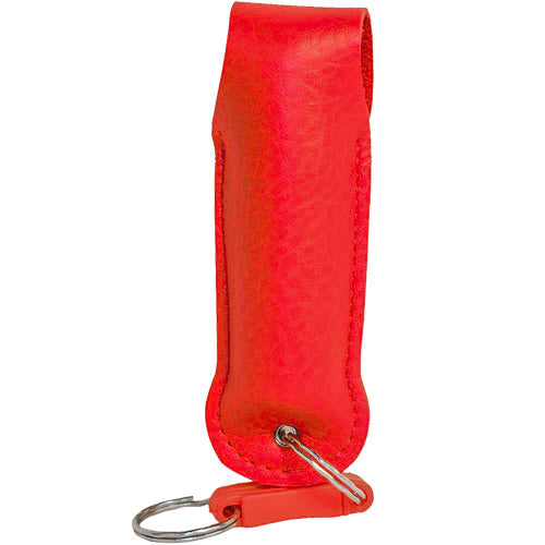 Wildfire 1.4% MC 1/2 Oz Pepper Spray Leatherette Holster And Quick Release Keychain Red