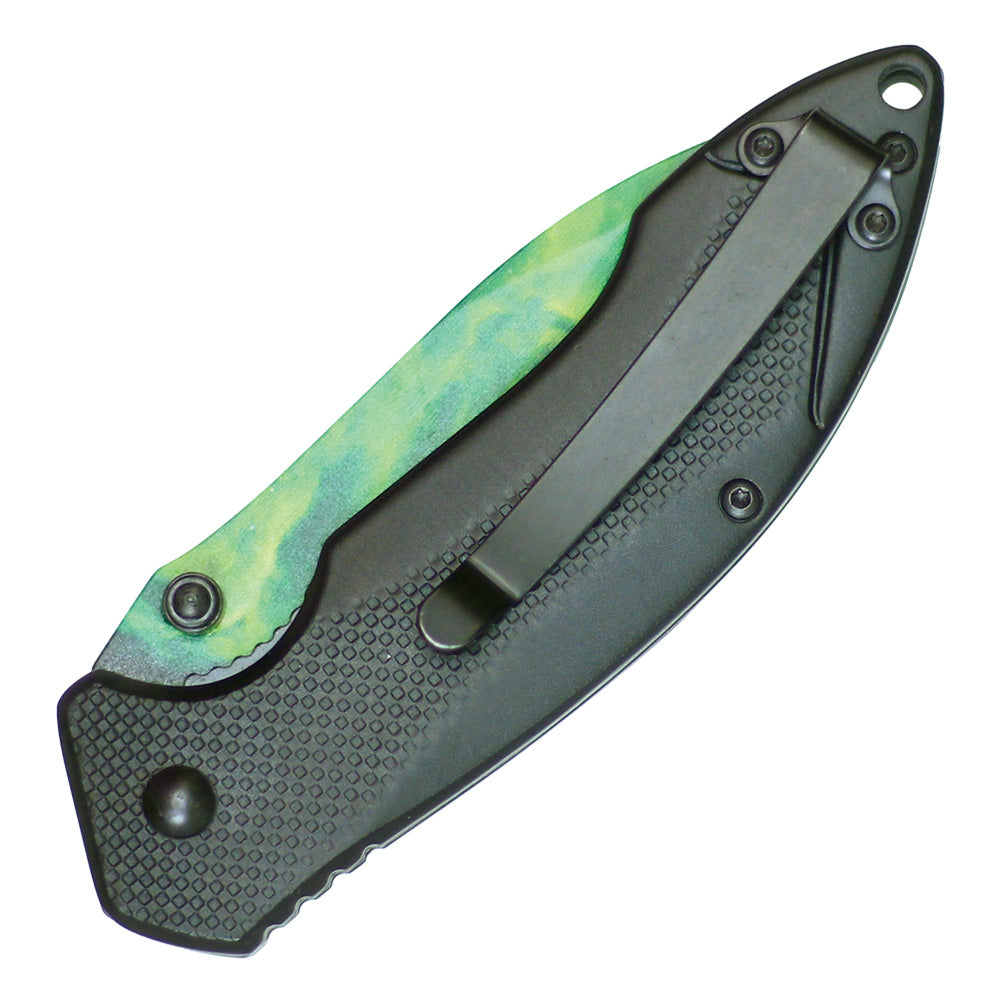 Assisted Open Pocket Knife Galaxy Design