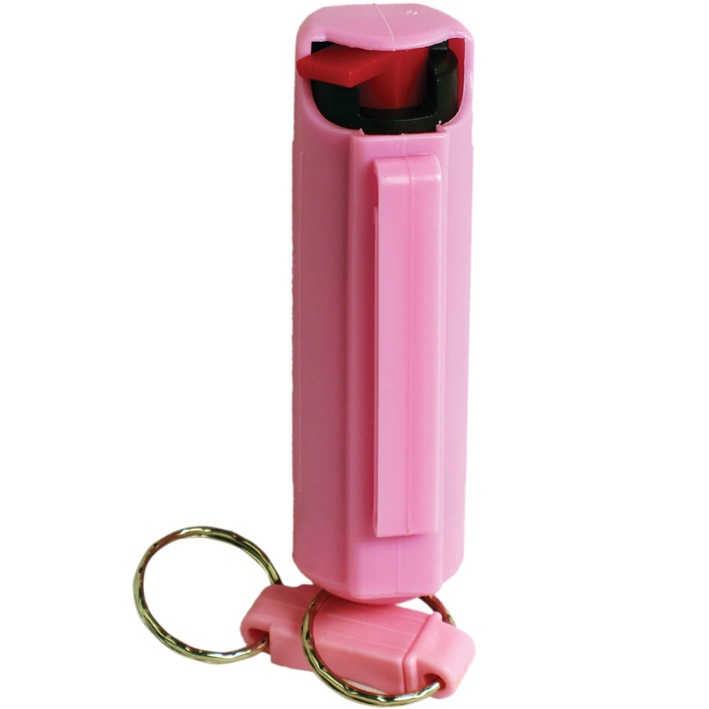 Pepper Shot 1.2% MC 1/2 Oz Pepper Spray Hard Case Belt Clip And Quick Release Keychain