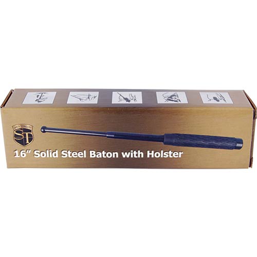 Rubber Handle Steel Baton