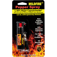 Thumbnail for Wildfire 1.4% MC 1/2 Oz Pepper Spray Belt Clip And Quick Release Keychain