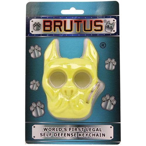 Brutus Self Defense Key Chain Neon Yellow