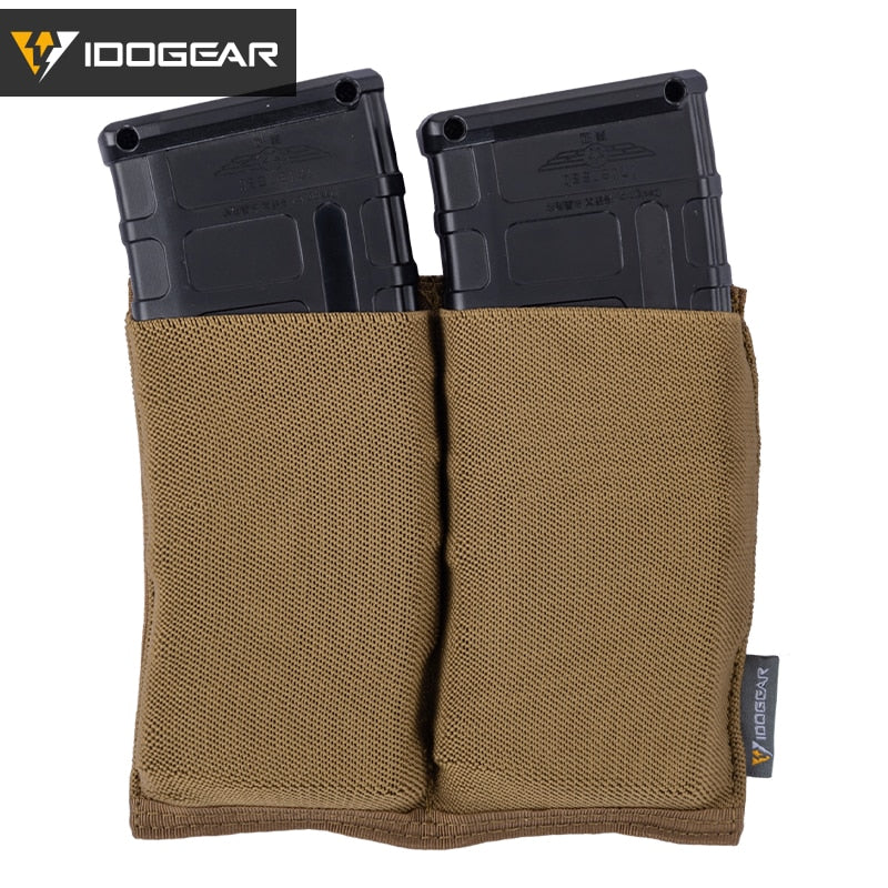 Tactical 5.56 Magazine Fast Draw Double Open Top MOLLE Pouch