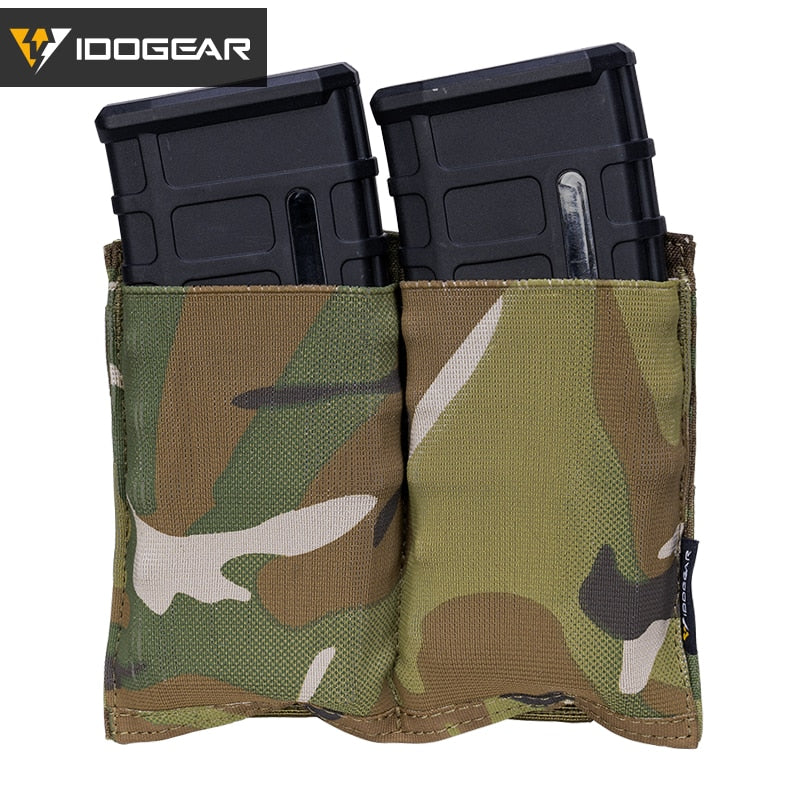 Tactical 5.56 Magazine Fast Draw Double Open Top MOLLE Pouch