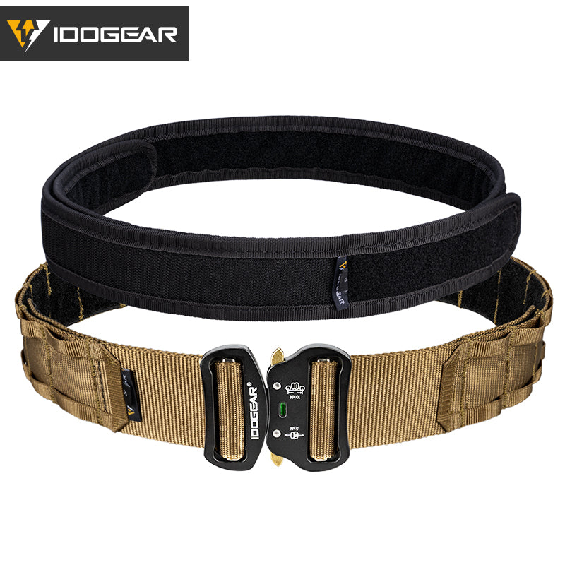 Two-in-One Tactical 2 Inch MOLLE Combat Belt With Quick Release Buckle