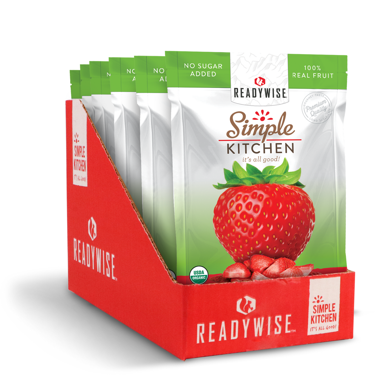 6 CT Case Simple Kitchen Organic FD Strawberries