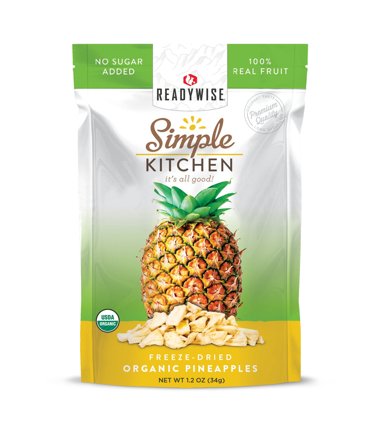6 CT Case Simple Kitchen Organic FD Pineapple